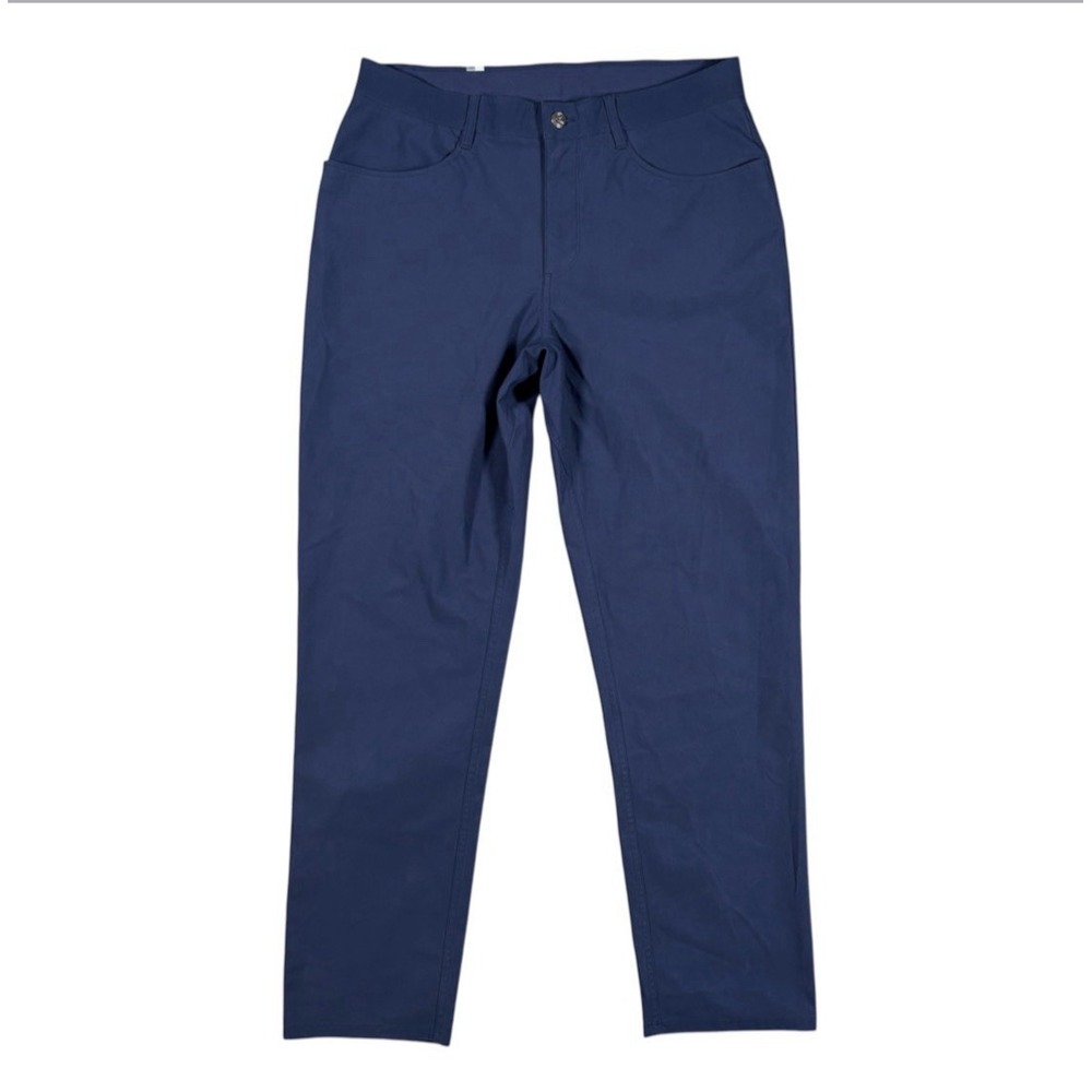 Rhoback Pants Mens 34x30 Blue Delta Performance Stretch Golf Trouser Chino